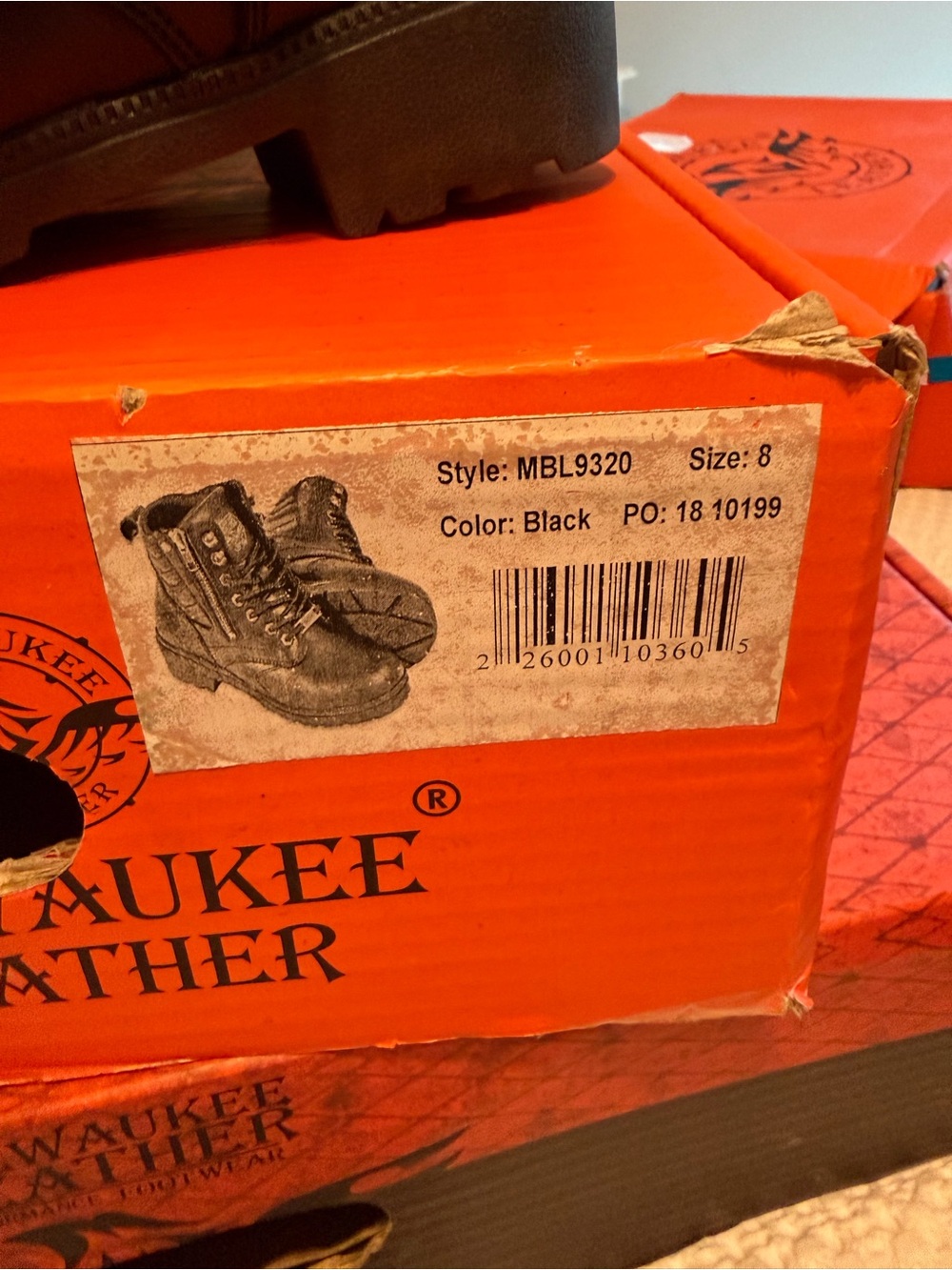 Women’s Milwaukee Black Lace-Up Combat Boots - Picture 7 of 9